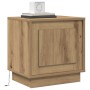 Cabinets de Noche con Luces LED 2 pcs Roble Artesanal 44x34.5x45 cm | Foro24.es | Tu tienda online para hogar, jardín y más Foro24.es
