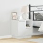 Mesitas de Noche con LED 2 pcs Blancas 50x34,5x50 cm by , Nightstands - Ref: Foro24-869579, Price: 121,04 €, Discount: %
