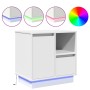 Mesitas de Noche con LED 2 pcs Blancas 50x34,5x50 cm by , Nightstands - Ref: Foro24-869579, Price: 121,04 €, Discount: %