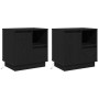 Mesas de Noche con LED 2 pcs Negro Roble 50x34,5x50 cm | Foro24.es | Tu tienda online para hogar, jardín y más Foro24.es