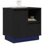 Mesas de Noche con LED 2 pcs Negro Roble 50x34,5x50 cm | Foro24.es | Tu tienda online para hogar, jardín y más Foro24.es