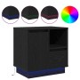 Mesas de Noche con LED 2 pcs Negro Roble 50x34,5x50 cm | Foro24.es | Tu tienda online para hogar, jardín y más Foro24.es
