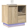 Cabinet de Noche con LED en Roble Sonoma 50x34,5x50 cm | Foro24.es | Tu tienda online para hogar, jardín y más Foro24.es