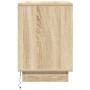 Cabinet de Noche con LED en Roble Sonoma 50x34,5x50 cm | Foro24.es | Tu tienda online para hogar, jardín y más Foro24.es