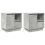 Mesas de Noche con LED 2 pcs Concreto Gris 50x34.5x50 cm | Foro24.es | Tu tienda online para hogar, jardín y más Foro24.es