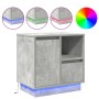 Mesas de Noche con LED 2 pcs Concreto Gris 50x34.5x50 cm | Foro24.es | Tu tienda online para hogar, jardín y más Foro24.es
