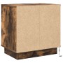 Cabinete de Noche con Luces LED Roble Ahumado 50x34,5x50 cm | Foro24.es | Tu tienda online para hogar, jardín y más Foro24.es