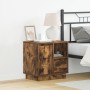 Mesitas de Noche con Luces LED 2 pcs Roble Ahumado 50x34,5x50 cm | Foro24.es | Tu tienda online para hogar, jardín y más Foro24.es