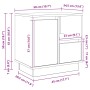 Cabinet de Noche con LED Gris Sonoma 50x34,5x50 cm | Foro24.es | Tu tienda online para hogar, jardín y más Foro24.es