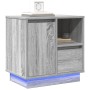 Mesitas de Noche con LED 2 pcs Gris Sonoma 50x34,5x50 cm by , Nightstands - Ref: Foro24-869589, Price: 121,04 €, Discount: %