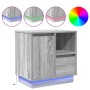 Mesitas de Noche con LED 2 pcs Gris Sonoma 50x34,5x50 cm by , Nightstands - Ref: Foro24-869589, Price: 121,04 €, Discount: %
