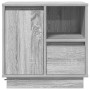 Mesitas de Noche con LED 2 pcs Gris Sonoma 50x34,5x50 cm by , Nightstands - Ref: Foro24-869589, Price: 121,04 €, Discount: %