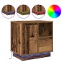 Mesitas de Noche con LED 2 pcs Madera Vieja 50x34,5x50 cm | Foro24.es | Tu tienda online para hogar, jardín y más Foro24.es