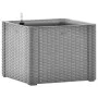 Flower bed with automatic irrigation system gray 43x43x33 cm by vidaXL, Pots and planters - Ref: Foro24-317575, Price: 83,62 ...