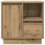 Mesa de Noche con LED Roble Artesanal 50x34,5x50 cm | Foro24.es | Tu tienda online para hogar, jardín y más Foro24.es