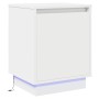 Mesita de Noche con Luces LED Blanca 39x34,5x50 cm | Foro24.es | Tu tienda online para hogar, jardín y más Foro24.es