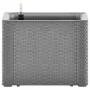 Flower bed with automatic irrigation system gray 43x43x33 cm by vidaXL, Pots and planters - Ref: Foro24-317575, Price: 83,62 ...