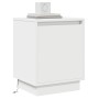 Mesita de Noche con Luces LED Blanca 39x34,5x50 cm | Foro24.es | Tu tienda online para hogar, jardín y más Foro24.es