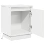 Mesita de Noche con Luces LED Blanca 39x34,5x50 cm | Foro24.es | Tu tienda online para hogar, jardín y más Foro24.es