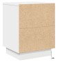 Mesita de Noche con Luces LED Blanca 39x34,5x50 cm | Foro24.es | Tu tienda online para hogar, jardín y más Foro24.es