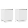Mesitas de noche con luces LED 2 pcs Blancas 39x34,5x50 cm von , Nachttische - Ref: Foro24-869595, Preis: 87,31 €, Rabatt: %