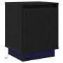 Mesas de Noche con Luces LED 2 pcs Negro 39x34,5x50 cm | Foro24.es | Tu tienda online para hogar, jardín y más Foro24.es