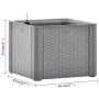 Flower bed with automatic irrigation system gray 43x43x33 cm by vidaXL, Pots and planters - Ref: Foro24-317575, Price: 83,62 ...