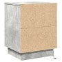 Mesitas de Noche con Luces LED 2 pcs Gris Concreto 39x34,5x50 cm | Foro24.es | Tu tienda online para hogar, jardín y más Foro24.es