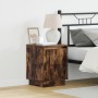 Cabinet de Noche con Luces LED Roble Ahumado 39x34,5x50 cm | Foro24.es | Tu tienda online para hogar, jardín y más Foro24.es