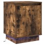 Cabinet de Noche con Luces LED Roble Ahumado 39x34,5x50 cm | Foro24.es | Tu tienda online para hogar, jardín y más Foro24.es