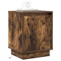Cabinet de Noche con Luces LED Roble Ahumado 39x34,5x50 cm | Foro24.es | Tu tienda online para hogar, jardín y más Foro24.es
