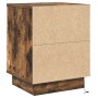 Cabinet de Noche con Luces LED Roble Ahumado 39x34,5x50 cm | Foro24.es | Tu tienda online para hogar, jardín y más Foro24.es