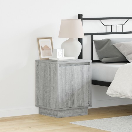 Cabinet de noche con luces LED Gris Sonoma 39x34,5x50 cm | Foro24.es | Tu tienda online para hogar, jardín y más Foro24.es