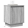 Cabinet de noche con luces LED Gris Sonoma 39x34,5x50 cm | Foro24.es | Tu tienda online para hogar, jardín y más Foro24.es