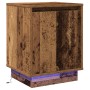 Cabinet de Noche con Luces LED Madera Vieja 39x34.5x50 cm | Foro24.es | Tu tienda online para hogar, jardín y más Foro24.es