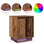 Cabinet de Noche con Luces LED Madera Vieja 39x34.5x50 cm | Foro24.es | Tu tienda online para hogar, jardín y más Foro24.es