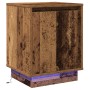 Mesitas de Noche con Luces LED 2 pcs Madera Vieja 39x34,5x50 cm | Foro24.es | Tu tienda online para hogar, jardín y más Foro24.es