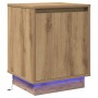Mesita de Noche con Luces LED Roble Artesano 39x34,5x50 cm | Foro24.es | Tu tienda online para hogar, jardín y más Foro24.es