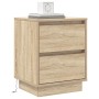 Mesita de Noche con Luces LED Roble de Sonoma 39x34.5x50 cm | Foro24.es | Tu tienda online para hogar, jardín y más Foro24.es