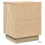 Mesita de Noche con Luces LED Roble de Sonoma 39x34.5x50 cm | Foro24.es | Tu tienda online para hogar, jardín y más Foro24.es