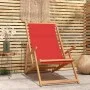 Faltbarer Strandstuhl aus massivem rotem Teakholz von vidaXL, Gartenstühle - Ref: Foro24-317700, Preis: 94,63 €, Rabatt: %