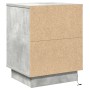Cabinet de Noche con Luces LED Concreto Gris 39x34.5x50 cm | Foro24.es | Tu tienda online para hogar, jardín y más Foro24.es