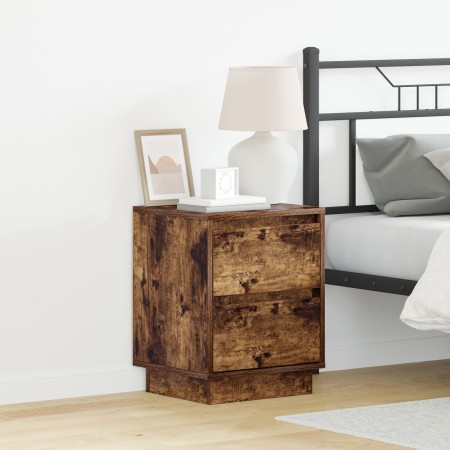 Cabinetes de Noche con Luces LED 2 pcs Roble Ahumado 39x34.5x50 cm | Foro24.es | Tu tienda online para hogar, jardín y más Foro24.es