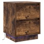 Cabinetes de Noche con Luces LED 2 pcs Roble Ahumado 39x34.5x50 cm | Foro24.es | Tu tienda online para hogar, jardín y más Foro24.es