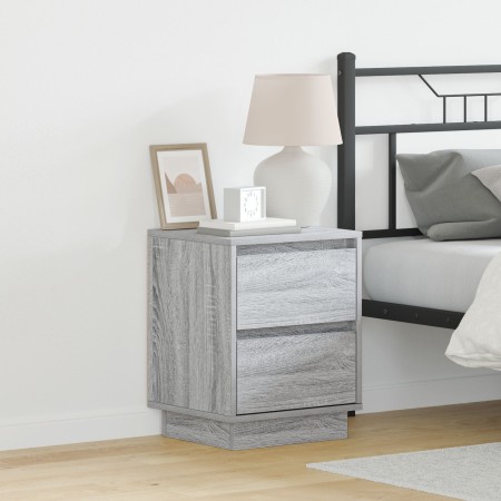Cabinet de Noche con Luces LED Gris Sonoma 39x34,5x50 cm | Foro24.es | Tu tienda online para hogar, jardín y más Foro24.es