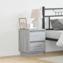 Cabinet de Noche con Luces LED Gris Sonoma 39x34,5x50 cm | Foro24.es | Tu tienda online para hogar, jardín y más Foro24.es
