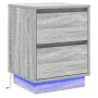Cabinet de Noche con Luces LED Gris Sonoma 39x34,5x50 cm | Foro24.es | Tu tienda online para hogar, jardín y más Foro24.es