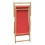 Faltbarer Strandstuhl aus massivem rotem Teakholz von vidaXL, Gartenstühle - Ref: Foro24-317700, Preis: 94,63 €, Rabatt: %