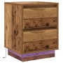 Cabinet de Noche con Luces LED 2 pcs Madera Vieja 39x34.5x50 cm | Foro24.es | Tu tienda online para hogar, jardín y más Foro24.es