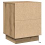 Cabinet de Noche con Luces LED Roble Artesanal 39x34.5x50 cm | Foro24.es | Tu tienda online para hogar, jardín y más Foro24.es
